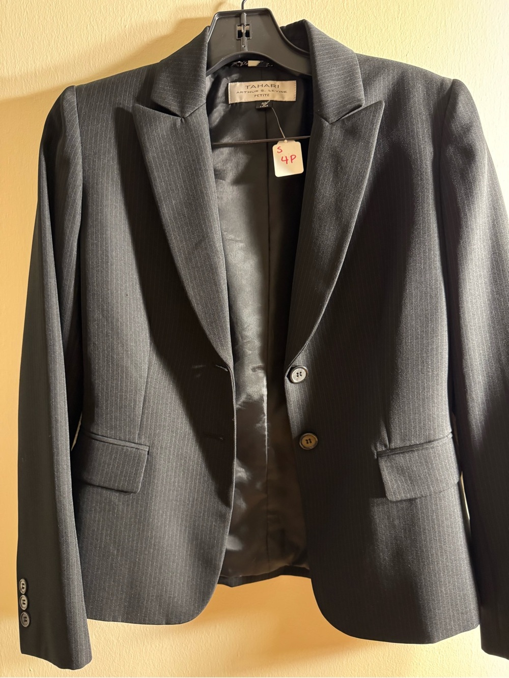 Tahari Pinstripe Blazer & Pants Set